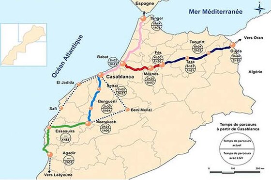 <span>LIGNE GRANDE VITESSE CASA-MARRAKECH- AGADIR</span>
